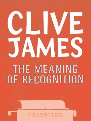 cover image of The Meaning of Recognition